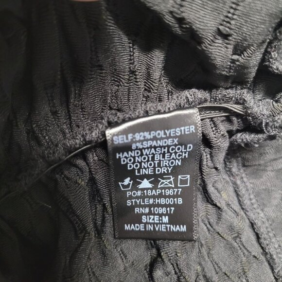 Stella Luce Booty Leggings Black Stretch Womens Medium Quilted - Picture 7 of 7